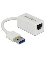 Delock USB3.1-A zu LAN Adapter, Kompakt, 10/100/1000Mbps, weiss, Realtek RTL8153