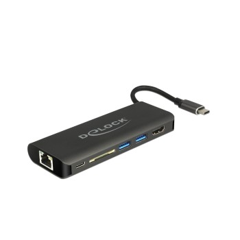 Delock Dockingstation USB Type-C 3.1 HDMI, 4K 30 HZ, GIgabit LAN and USB PD Funktion Delock Dockingstation USB Type-C 3.1 HDMI, 4K 30 HZ, GIgabit LAN and USB PD Funktion