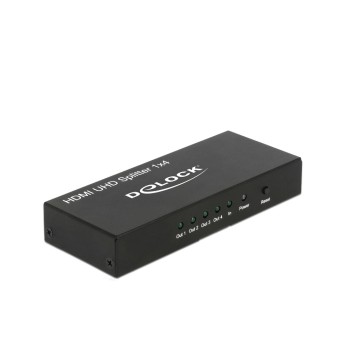 Delock Monitorsplitter HDMI/Bu - 4x HDMI/Bu, aktiv verstärkt, power supply, 3840x2160@60Hz Delock Monitorsplitter HDMI/Bu - 4x HDMI/Bu, aktiv verstärkt, power supply, 3840x2160@60Hz