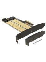 DeLock PCI-Ex4 Kontroller 1xNVME 1xSATA, Für M.2 Key-M NVME & M.2 SATA Key-B Modul