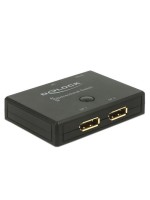 Delock 2 Port DP Switch&Verteiler, 2In/1Out, 1In/2Out, 3840x2160@60Hz