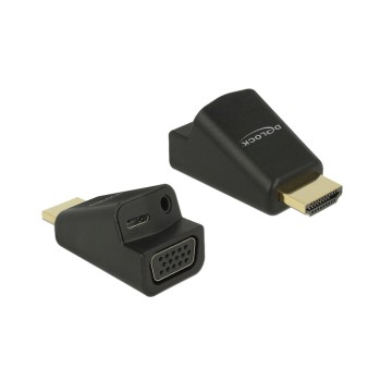 Monitoradapter HDMI-A for VGA with Audio, HDMI-A Stecker for VGA Buchse, 3.5mm Klinke Monitoradapter HDMI-A for VGA with Audio, HDMI-A Stecker for VGA Buchse, 3.5mm Klinke