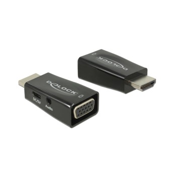 Monitoradapter HDMI-A for VGA with Audio, HDMI-A Stecker for VGA Buchse Monitoradapter HDMI-A for VGA with Audio, HDMI-A Stecker for VGA Buchse