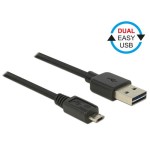 Delock Câble USB 2.0 EASY-USB USB A - Micro-USB B 3 m