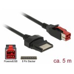 Delock Câble USB 2.0 Powered USB 24Volt - 8Pin 5 m