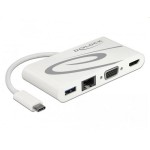 Delock Station d'accueil USB 3.1 Typ-C - HDMI/VGA/GLAN/PD