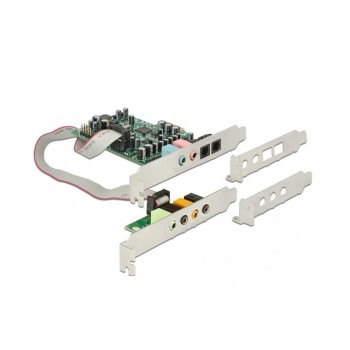 Delock PCI Express Soundkarte 7.1, 4 Bit / 192 kHz with TOSLINK In / Out Delock PCI Express Soundkarte 7.1, 4 Bit / 192 kHz with TOSLINK In / Out