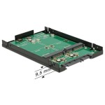 Delock 62594 2.5 Konverter SATA 22 Pin, mSata with Raid Gehäuse