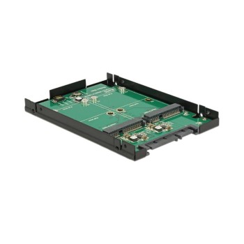 Delock 62594 2.5 Konverter SATA 22 Pin, mSata mit Raid Gehäuse