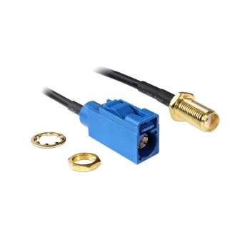 HF-Antennencable RG-174, 20cm, FAKRA C Buchse for SMA Buchse, zum Einbau HF-Antennencable RG-174, 20cm, FAKRA C Buchse for SMA Buchse, zum Einbau