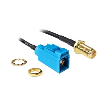 HF-Antennencable RG-174, 20cm, FAKRA Z Buchse for SMA Buchse, zum Einbau HF-Antennencable RG-174, 20cm, FAKRA Z Buchse for SMA Buchse, zum Einbau