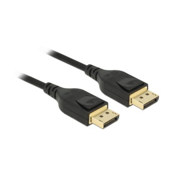 Delock DisplayPort - DisplayPort cable, 2m, DPv1.4, black, 7680x4320@60Hz Delock DisplayPort - DisplayPort cable, 2m, DPv1.4, black, 7680x4320@60Hz
