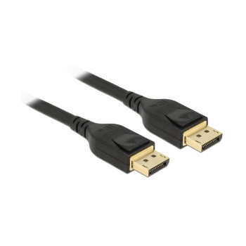 Delock DisplayPort - DisplayPort cable, 5m, DPv1.4, black, 7680x4320@60Hz Delock DisplayPort - DisplayPort cable, 5m, DPv1.4, black, 7680x4320@60Hz