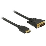 Delock Câble HDMI - DVI, 0.5m, bidirectionnel