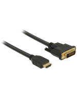 Delock Câble HDMI - DVI, 0.5m, bidirectionnel