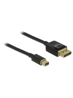 Delock Mini-DP auf DP, 1m, V1.4, 8K support, Mini-Displayport for Displayport, black