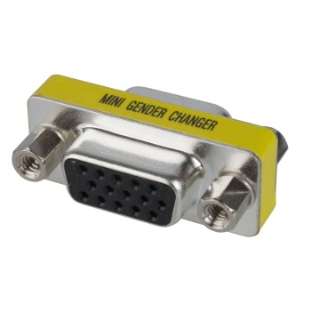 Gender Changer Adapter DB15F-DB15F, VGA, Buchse-Buchse Gender Changer Adapter DB15F-DB15F, VGA, Buchse-Buchse
