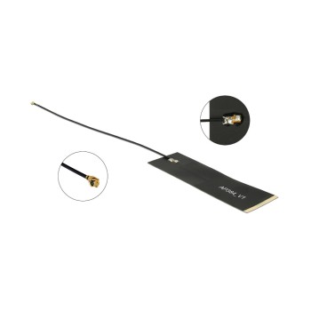 LoRa/MHF Antenne, SMA-Stecker, black, 1.68dBi Gewinn, Klebemontage LoRa/MHF Antenne, SMA-Stecker, black, 1.68dBi Gewinn, Klebemontage