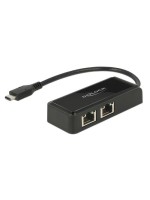Delock Adaptateur réseau USB-C - 2xRJ-45 1Gbps