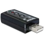 Delock Carte son USB2.0, Virtual 7.1, 24Bit/96Khz 3,5mm In/Out