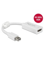 Monitoradapter Mini DP-HDMI,passiv, HDR, 4K, Mini DP Stecker for HDMI-Bu, 10cm, white