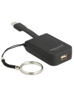 Monitoradapter USB-C for mini DP, DP Alt, 4K, 60Hz, 3cm, with Schlüsselanhänger