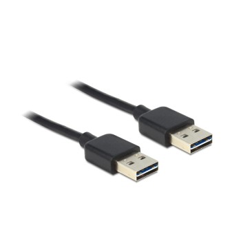 USB2.0 Easy Kabel, A-Stecker zu A-Stecker, 2m, Stecker beidseitig einsteckbar, schwarz USB2.0 Easy Kabel, A-Stecker zu A-Stecker, 2m, Stecker beidseitig einsteckbar, schwarz