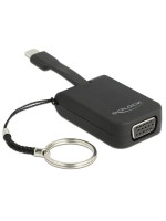 Monitoradapter USB Typ-C zu VGA, DP Alt, 4K, 60Hz, 3cm, mit Schlüsselanhänger