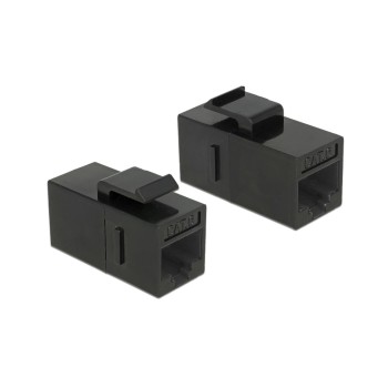 Delock Keystone Modul Cat.6, UTP, black, extern: RJ45 Buchse, Intern RJ-45 Buchse Delock Keystone Modul Cat.6, UTP, black, extern: RJ45 Buchse, Intern RJ-45 Buchse