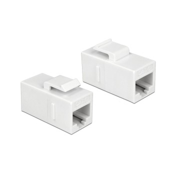 Delock Keystone Modul Cat.6, UTP, white, extern: RJ45 Buchse, Intern RJ-45 Buchse Delock Keystone Modul Cat.6, UTP, white, extern: RJ45 Buchse, Intern RJ-45 Buchse