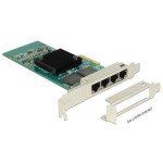 Delock Carte réseau 4x1Gbps, PCI-Express x4, Chipset Intel i350