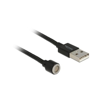 USB2.0-Ladekabel magnetischer Anschluss, ohne Adapter, 1.1m, schwarz USB2.0-Ladekabel magnetischer Anschluss, ohne Adapter, 1.1m, schwarz