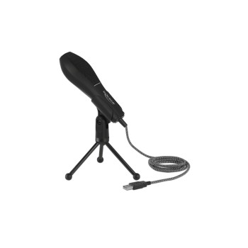 Delock USB Microphon with Tischständer, 1.35m USB-cable, black Delock USB Microphon with Tischständer, 1.35m USB-cable, black
