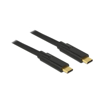 Delock USB3.1 Gen1 cable Typ-C. 2m, bis 5Gbps, black , bis 5Ampere Strom Delock USB3.1 Gen1 cable Typ-C. 2m, bis 5Gbps, black , bis 5Ampere Strom