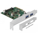 Delock Carte PCI Express USB 3.1 Gen2 - 2x USB-Typ-A