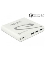 Delock Ladegerät 1x USB-C PD+3x USB-A QC, white