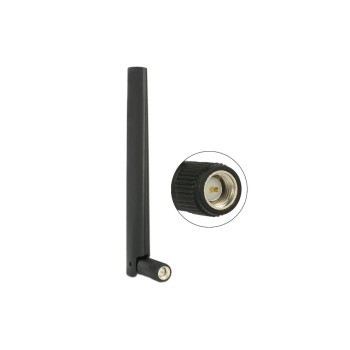 LTE/HSPA/GSM Antenne, SMA-Stecker, black, bis 4dBi Gewinn, 13.5cm, with Omni-Gelenk LTE/HSPA/GSM Antenne, SMA-Stecker, black, bis 4dBi Gewinn, 13.5cm, with Omni-Gelenk