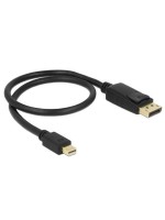 Delock Mini-DP auf DP,50cm,V1.2, 4K support, Mini-Displayport for Displayport, black