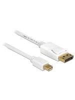 Delock Câble Mini-DisplayPort DisplayPort, 50cm, 4K 60Hz, blanc