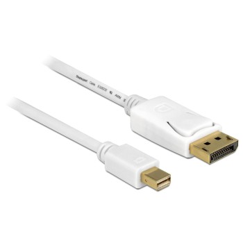 Delock Mini-DP auf DP,50cm,V1.2, 4K support, Mini-Displayport for Displayport, white Delock Mini-DP auf DP,50cm,V1.2, 4K support, Mini-Displayport for Displayport, white