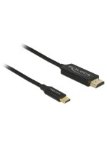 Delock USB-C - HDMI cable, Koaxial, 2m, black, Auflösung bis 3820 x 2160 @ 60 Hz