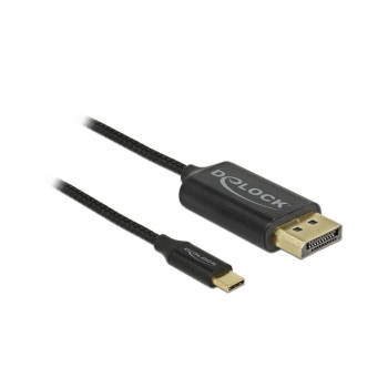 Delock USB-C - DP cable, 1m, koaxial, black, Auflösung bis 3820 x 2160 @ 60 Hz Delock USB-C - DP cable, 1m, koaxial, black, Auflösung bis 3820 x 2160 @ 60 Hz