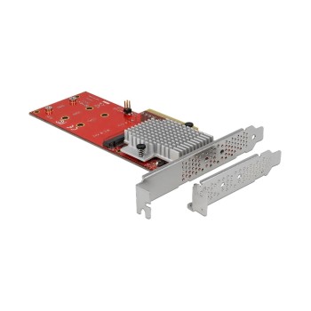 DeLock PCI-Ex8 Karte, NVMe, für 2x M2 Key-M SSD DeLock PCI-Ex8 Karte, NVMe, für 2x M2 Key-M SSD