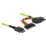 Delock Câble OCuLink PCIe SFF-8611 pour U.2 SFF-8639, 0,5 m