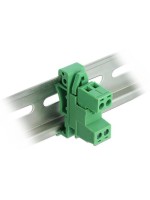 Delock Terminalblock Raster gewinkelt 2Pin, Rastermass: 5,08 mm, for 35 mm Hutschiene