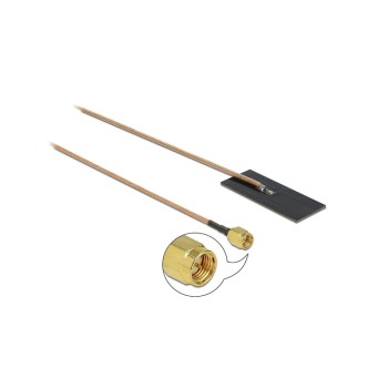 Delock WLAN Antenne, PCB, 1m, SMA Stecker, Klebemontage, 0.5 - 1.2 dBi Delock WLAN Antenne, PCB, 1m, SMA Stecker, Klebemontage, 0.5 - 1.2 dBi