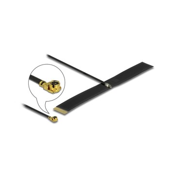 Delock LPWAN Antenne, FPC, 15cm, 1.13, MHF I Stecker, Klebemontage, 0.38 dBi Delock LPWAN Antenne, FPC, 15cm, 1.13, MHF I Stecker, Klebemontage, 0.38 dBi