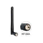 Delock Antenne WLAN 2.4 GHz, 10.8 cm RP-SMA 2 dBi Rayonnement omni directionnel