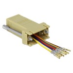 Delock Adaptateur RJ-45 - RS-232 DB9 (f-f) gris