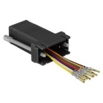 Delock Adaptateur RJ-45 - RS-232 DB9 (f-f) noires